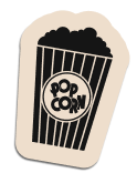 Popcorn Sticker